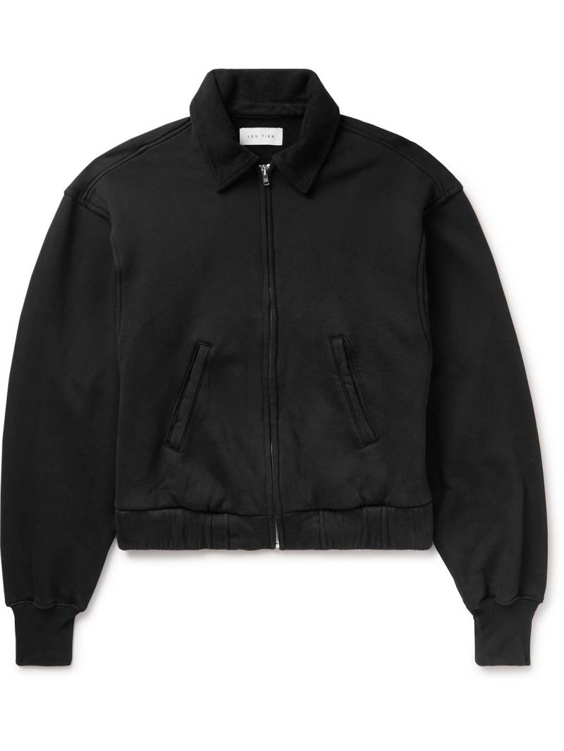 Les Tien - Cotton-Jersey Bomber Jacket - Men - Black - S von Les Tien