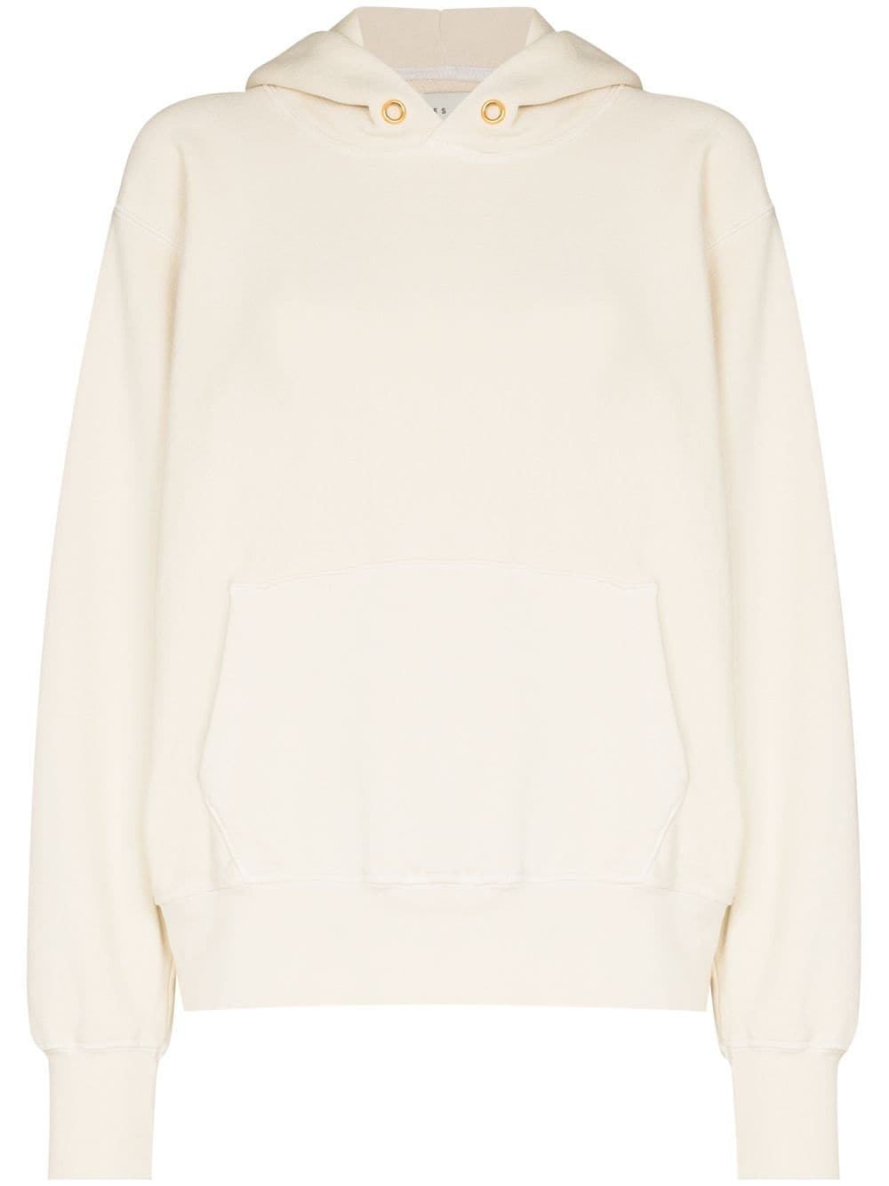 Les Tien Cropped-Kapuzenpullover - Weiß von Les Tien