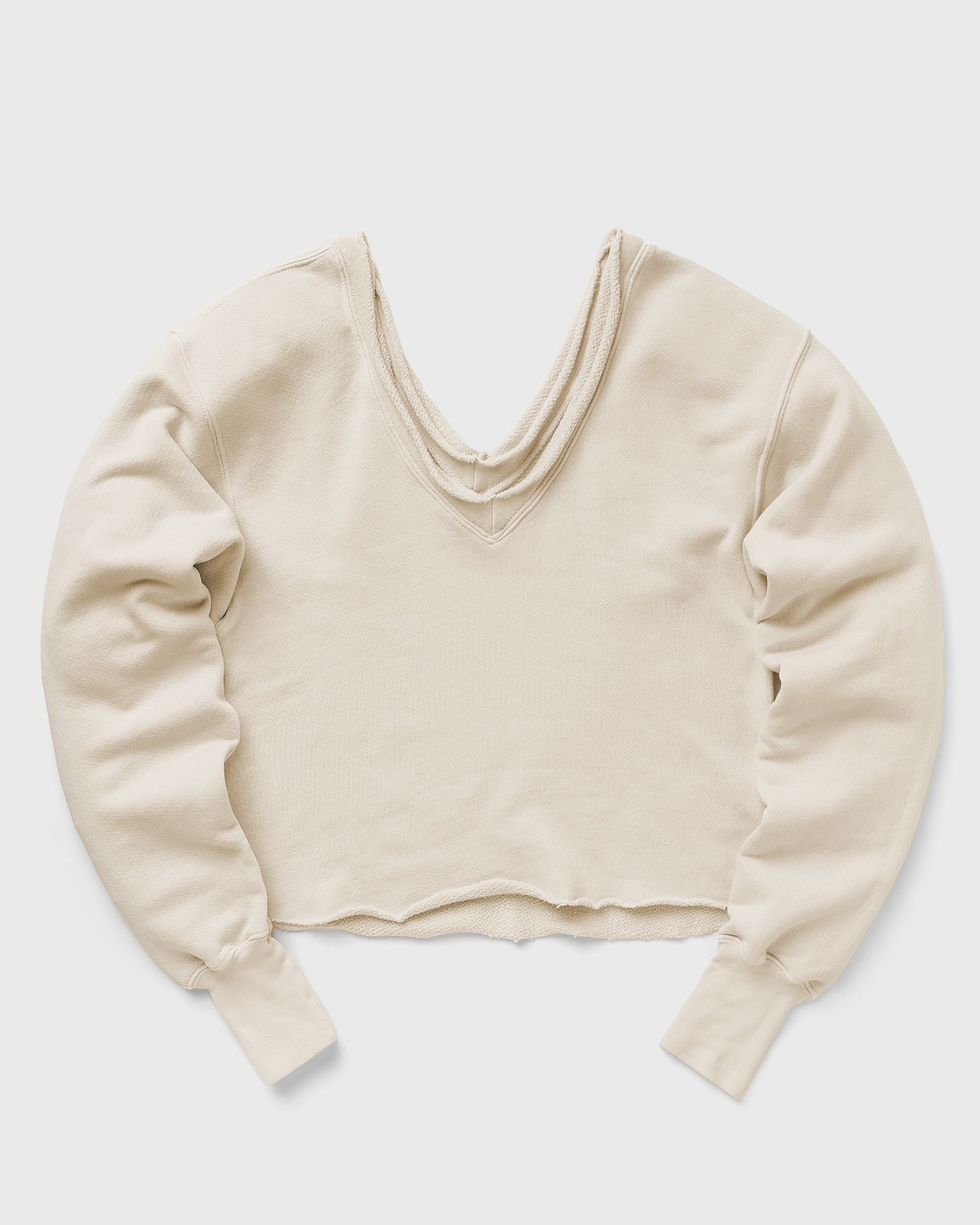 Les Tien Double V Roll Neck women Sweatshirts beige in Größe:M von Les Tien