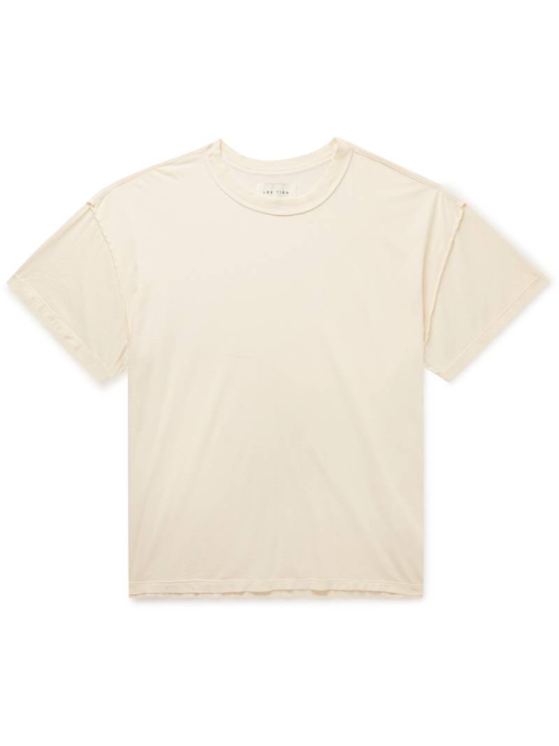 Les Tien - Inside Out Garment-Dyed Combed Cotton-Jersey T-Shirt - Men - Neutrals - XS Les Tien - Inside Out Garment-Dyed Combed Cotton-Jersey T-Shirt - Men - Neutrals - XS von Les Tien