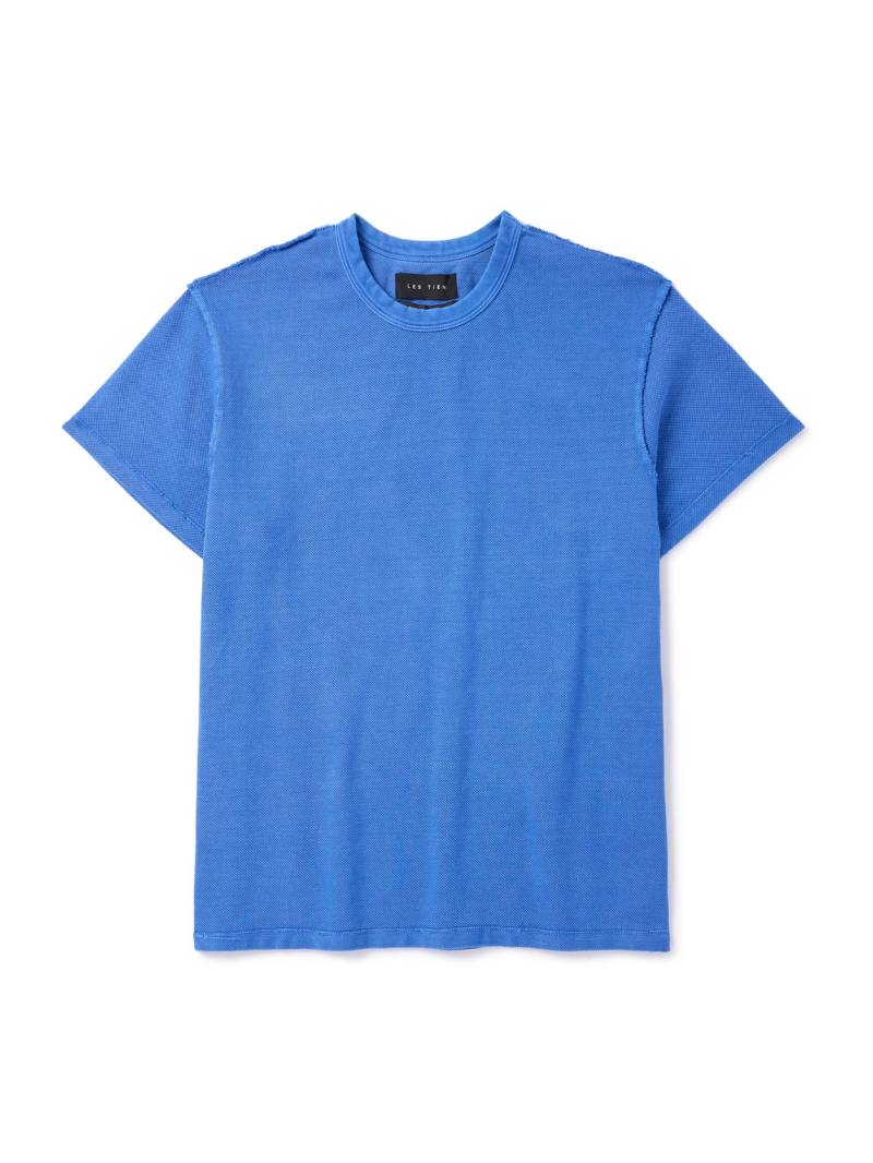 Les Tien - Inside Out Garment-Dyed Cotton-Piqué T-Shirt - Men - Blue - XL Les Tien - Inside Out Garment-Dyed Cotton-Piqué T-Shirt - Men - Blue - XL von Les Tien