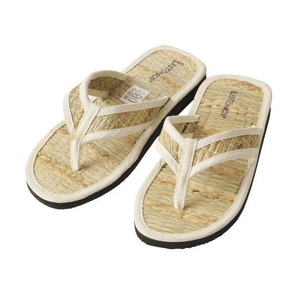 Les Tôngs Flip Flops OCEAN-V -offene Zimtlatschen aus Seegras - vegane Zimtsohle von Les Tôngs