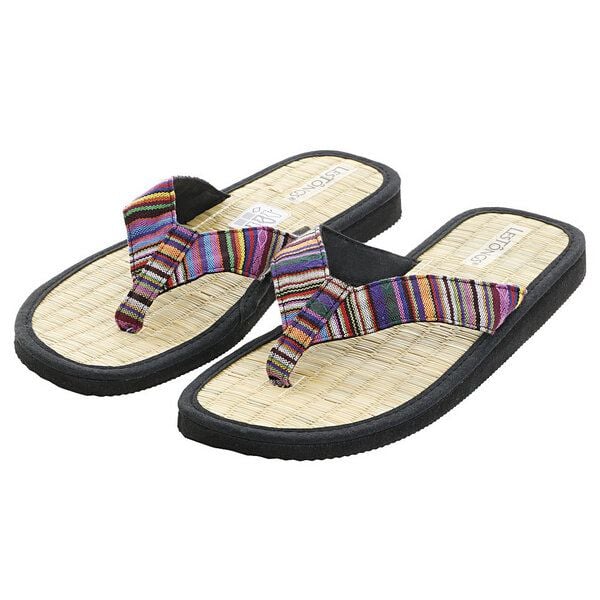 Les Tôngs JUNCUS-V Karafuru gesunde Zimtlatschen - vegane Flip-Flops mit Zimtsohle von Les Tôngs