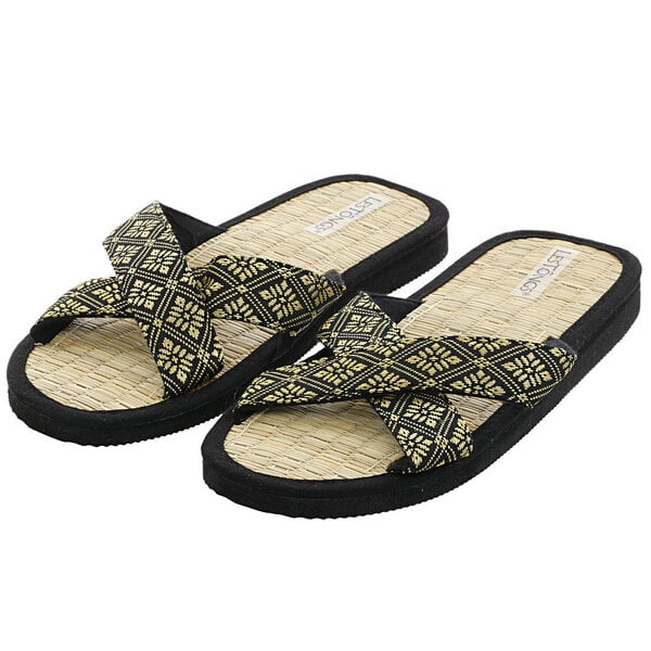 Les Tôngs JUNCUS-X Brokat gesunde Zimtlatschen - vegane Flip-Flops mit Zimtsohle von Les Tôngs