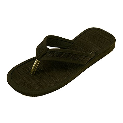 Les Tongs Unisex Erwachsene Zimt Flip-Flop 'Saigon', Farbe: Schwarz, Gr.: 37/38 von Les Tongs