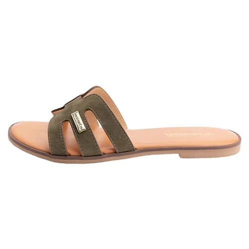 LES TROPEZIENNES PAR M. BELARBI Damen Hamiga Stadtschuhe, Pantolette und Clog, kaki, 38 EU LES TROPEZIENNES PAR M. BELARBI Damen Hamiga Stadtschuhe, Pantolette und Clog, kaki, 38 EU von LES TROPEZIENNES PAR M. BELARBI