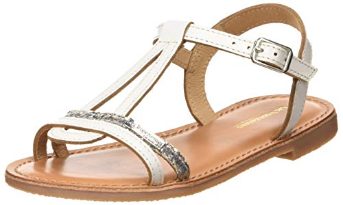 Les Tropéziennes par M. Belarbi Bada Slingback Sandalen, Weiß (Blanc/Argent 85), 35 EU von Les Tropeziennes