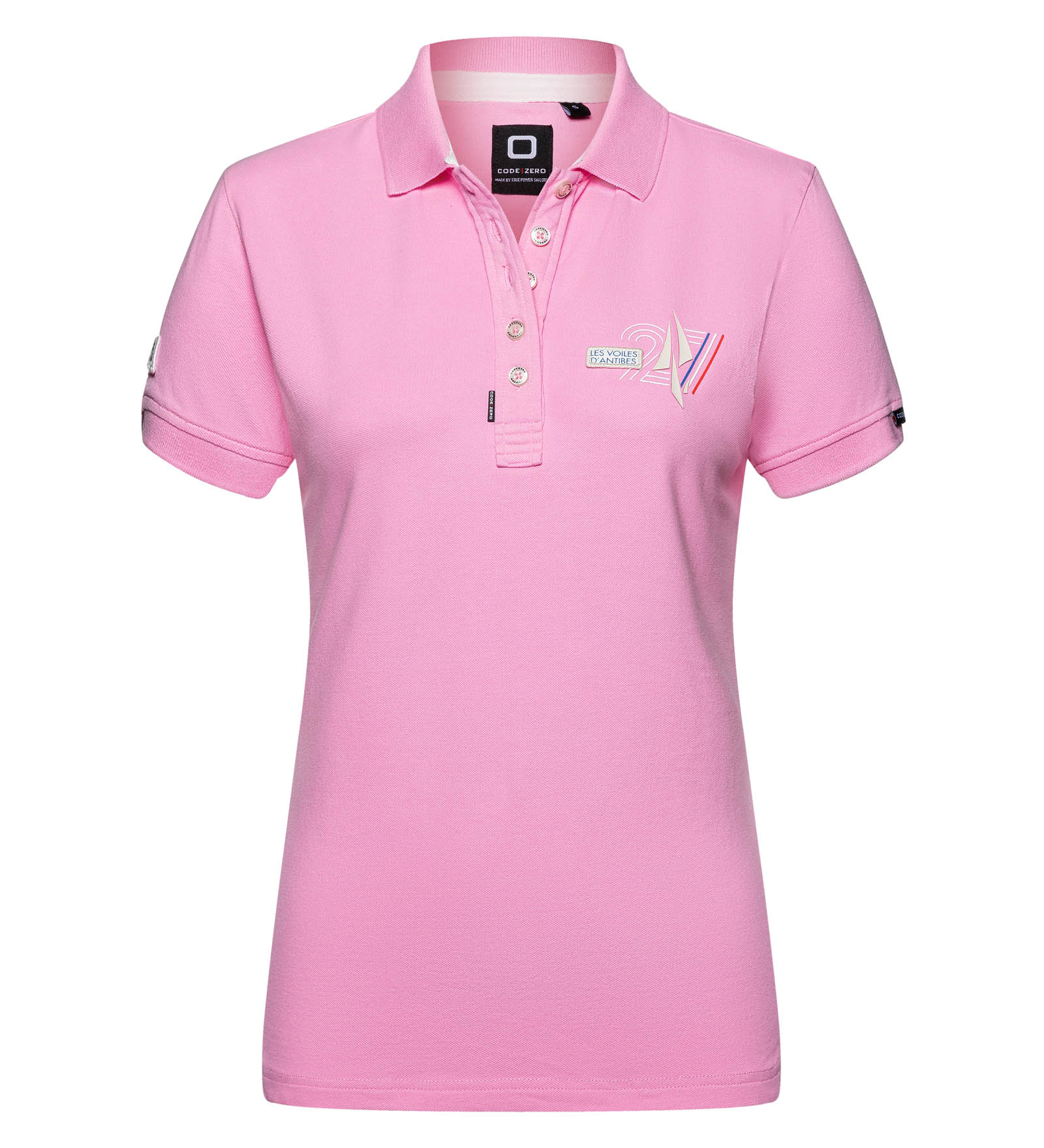 Poloshirt Damen Côte d'Azur pink XS Les Voiles d'Antibes von Les Voiles d'Antibes