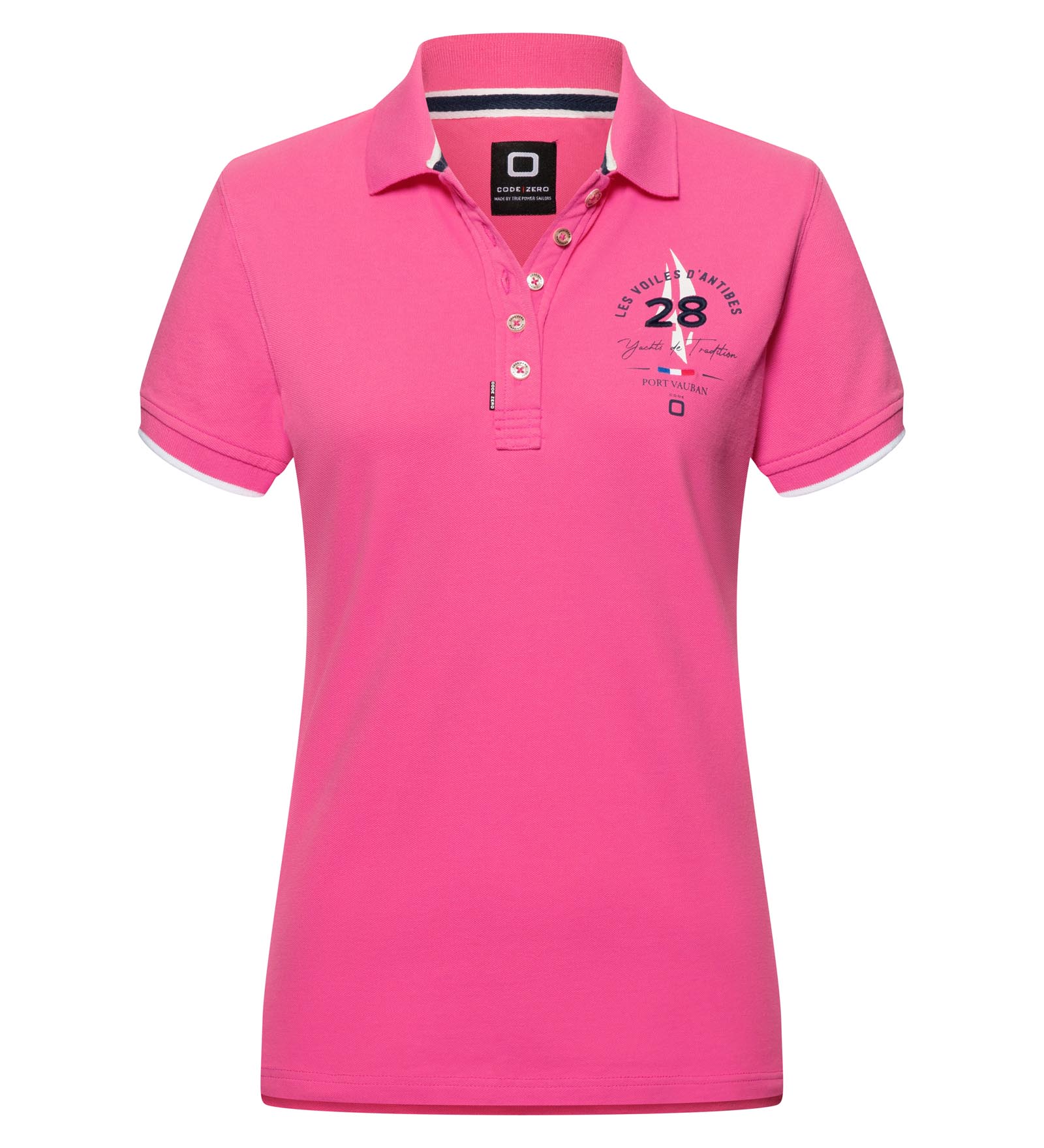 Poloshirt Damen Tradition pink M Les Voiles d'Antibes von Les Voiles d'Antibes