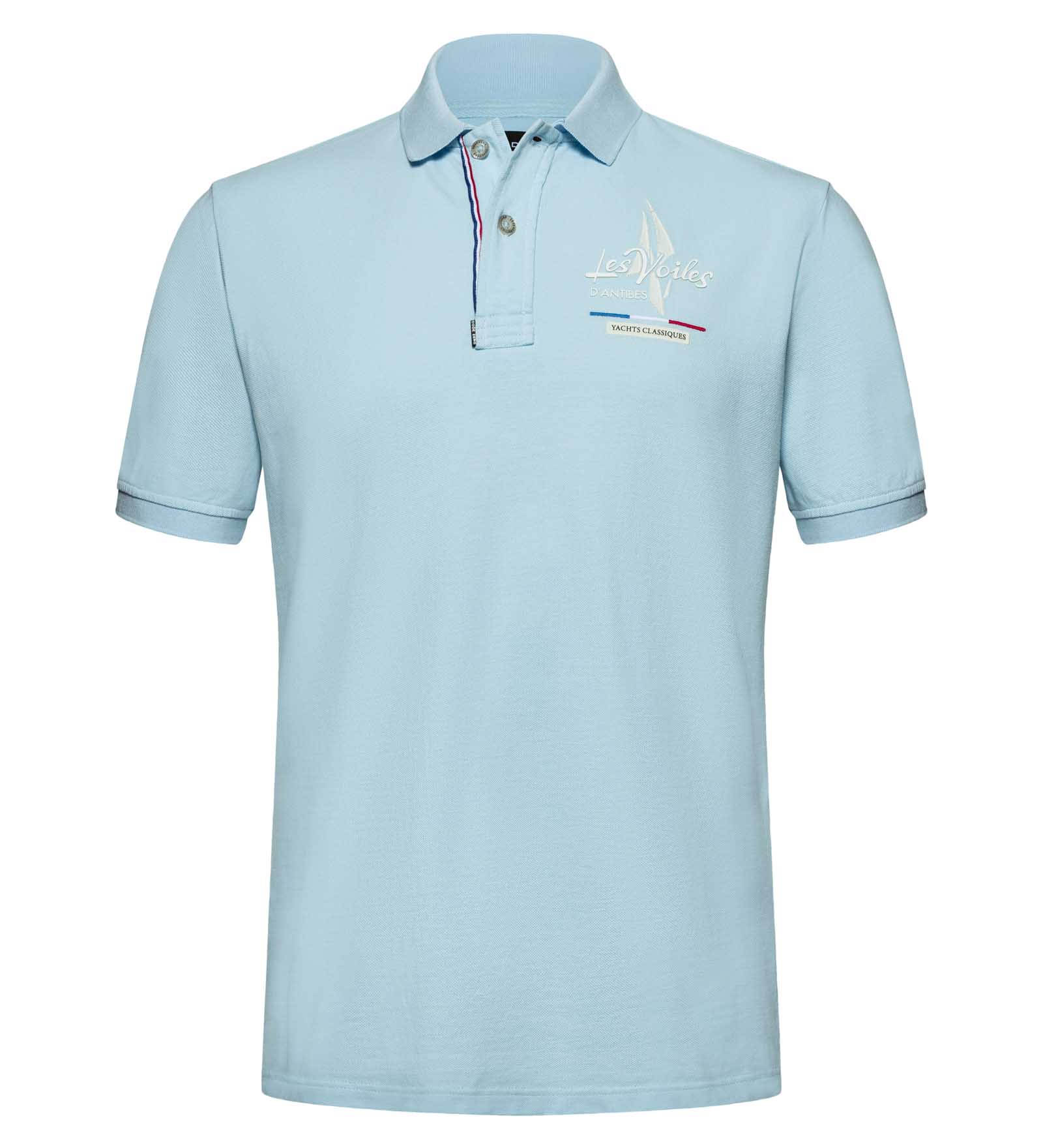 Poloshirt Herren 29th Edition hellblau 3XL Les Voiles d'Antibes von Les Voiles d'Antibes