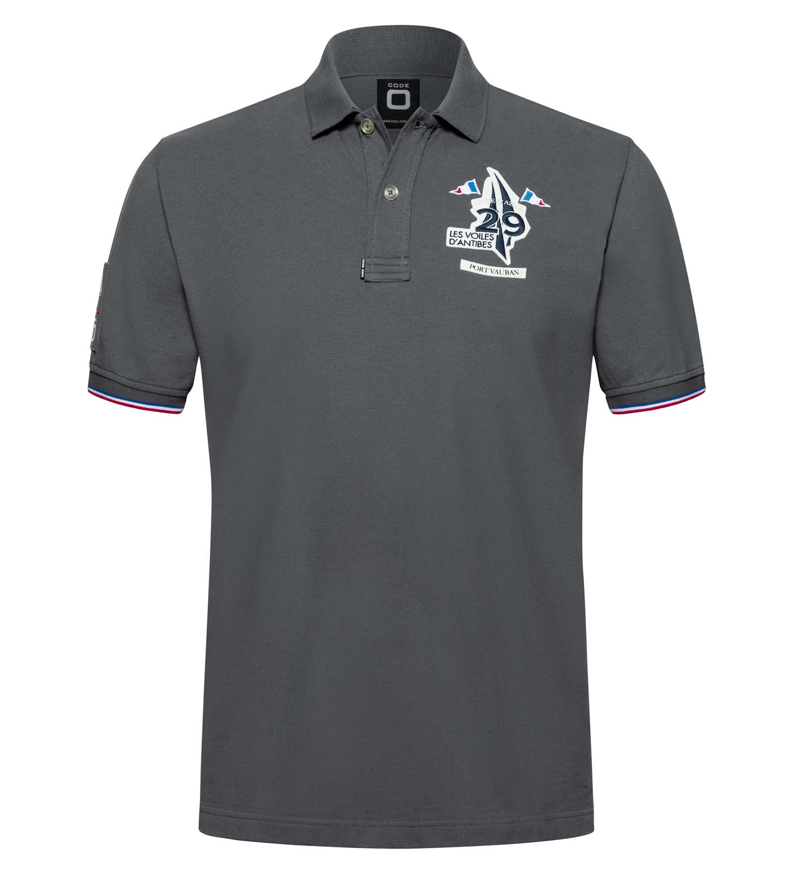 Poloshirt Herren Limited Edition grau 3XL Les Voiles d'Antibes von Les Voiles d'Antibes