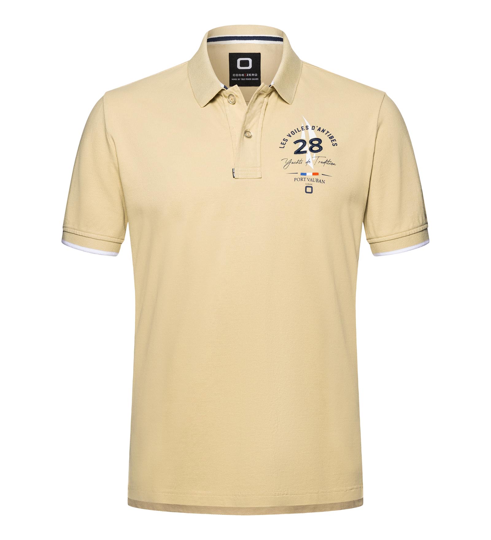 Poloshirt Herren Tradition beige M Les Voiles d'Antibes von Les Voiles d'Antibes