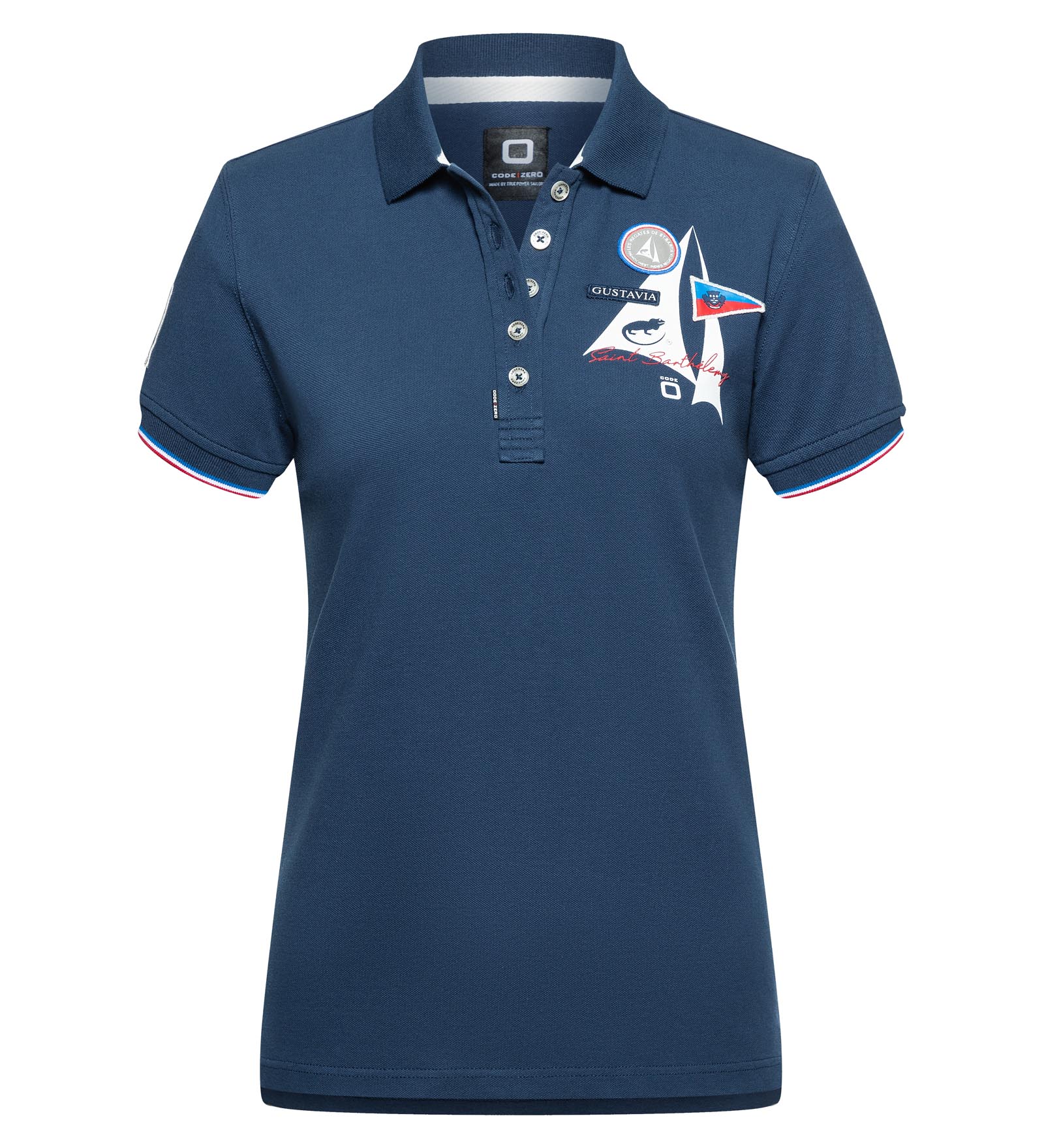 Poloshirt Damen Coastal Racing blau M Les Voiles de St Barth von Les Voiles de St Barth