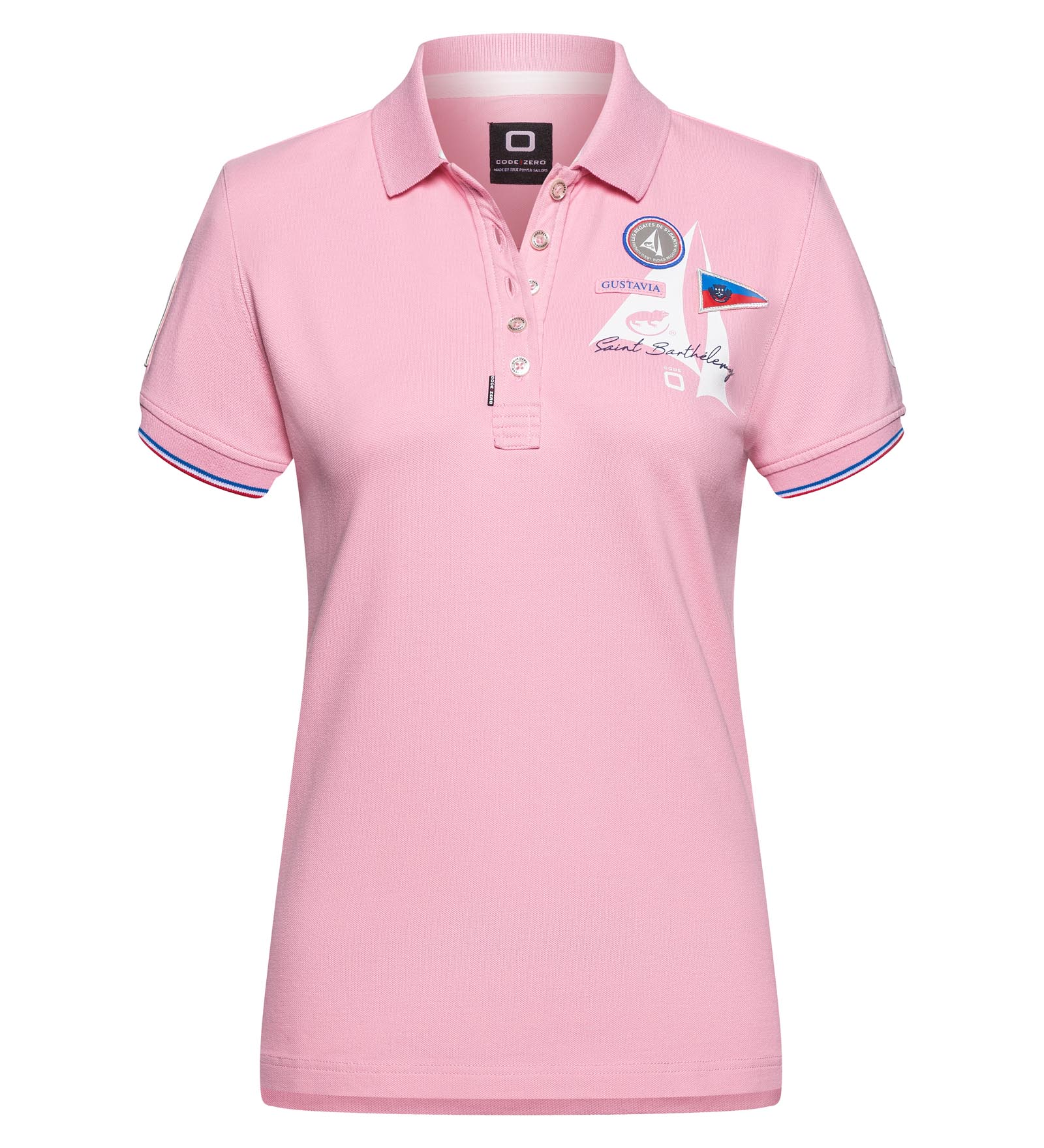 Poloshirt Damen Coastal Racing pink M Les Voiles de St Barth von Les Voiles de St Barth