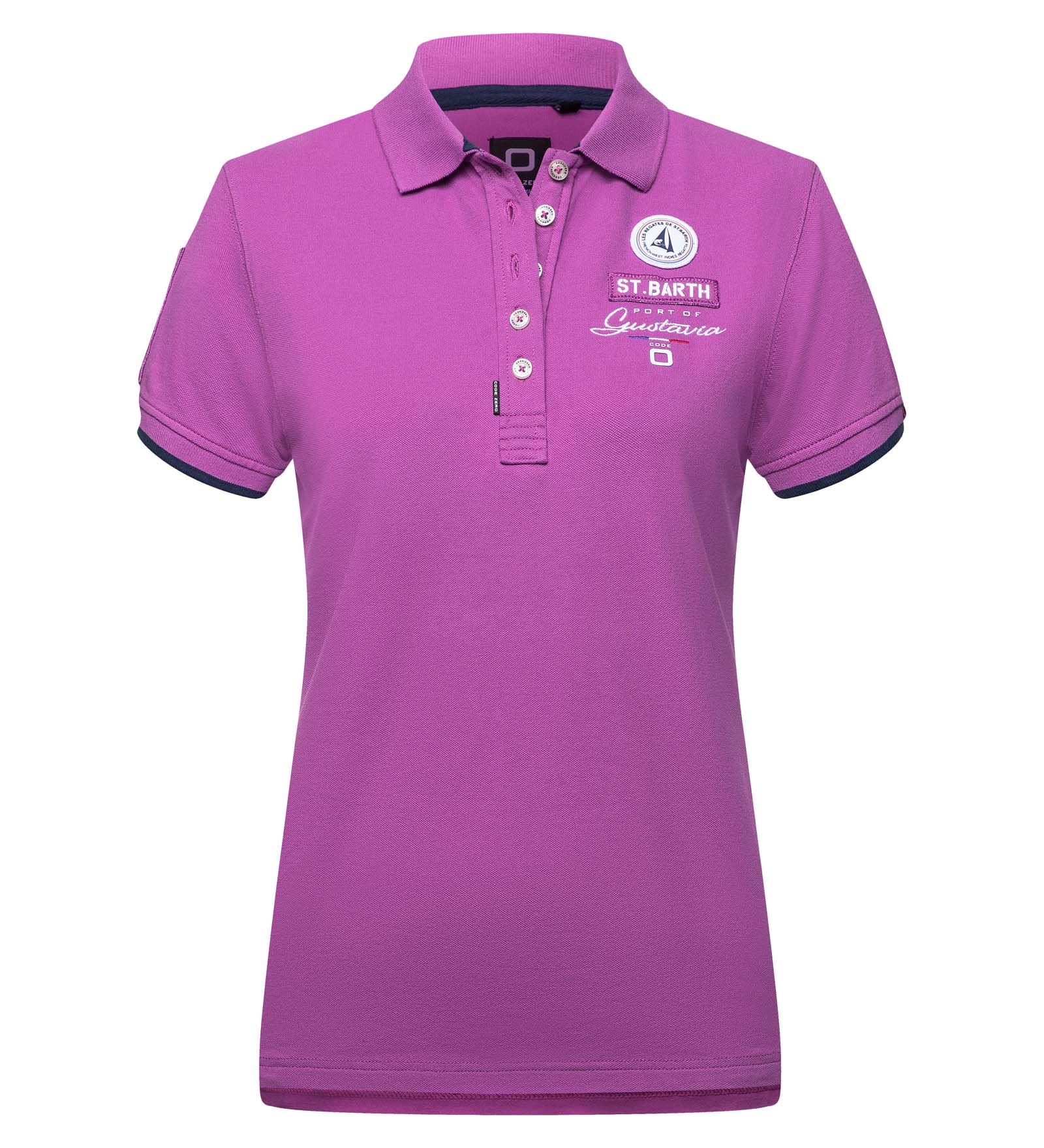 Poloshirt Damen Port de Gustavia purple M Les Voiles de St Barth von Les Voiles de St Barth