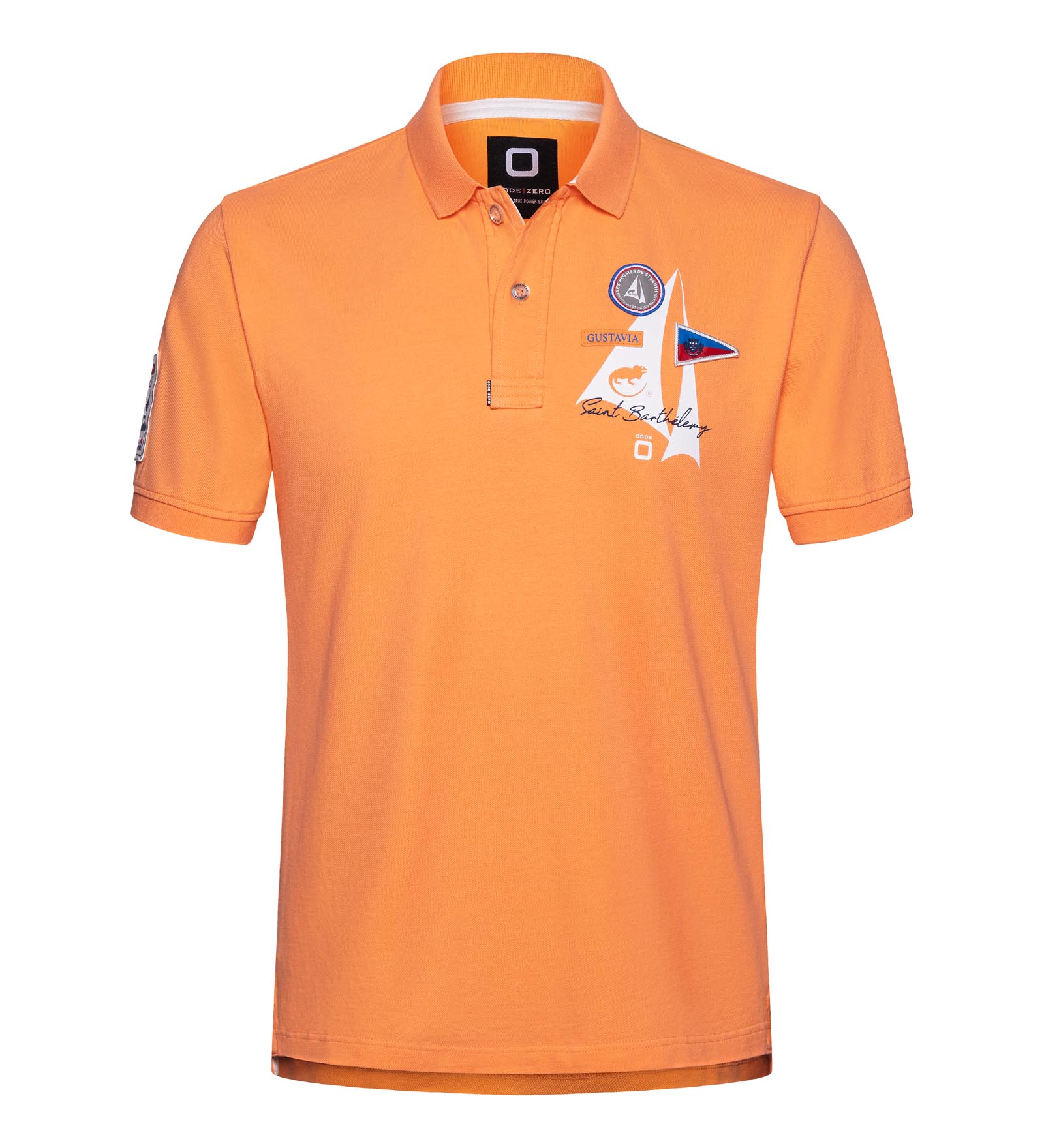 Poloshirt Herren Coastal Racing orange M Les Voiles de St Barth von Les Voiles de St Barth