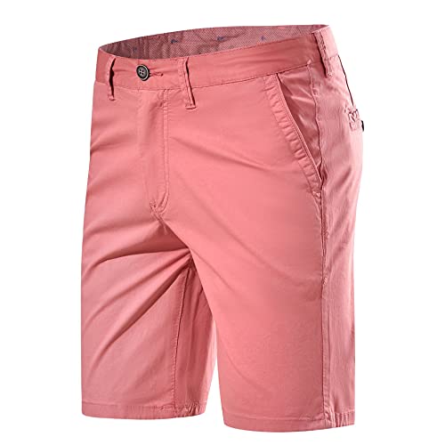 Les umes Shorts Klassische Bermuda Chino Herren Stretch Bequem Ohne Kneifen Angepasster Schnitt Shorts Sho001Ro32 von Les umes