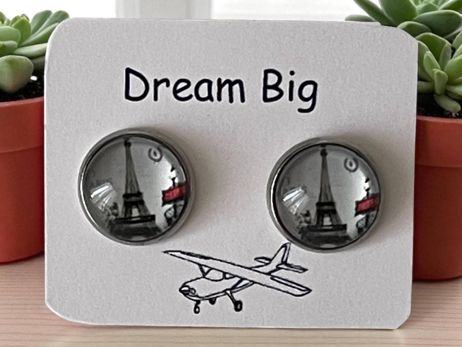 1 Paar Ohrstecker Mit Vogel, Libelle, Schmetterling, Eiffelturm, Rose, Liebesbrief - Vintage-stil | Bo14 Edelstahl 1 Paar Ohrstecker Mit Vogel, Libelle, Schmetterling, Eiffelturm, Rose, Liebesbrief - Vintage-stil | Bo14 Edelstahl von LesBijouxdElise