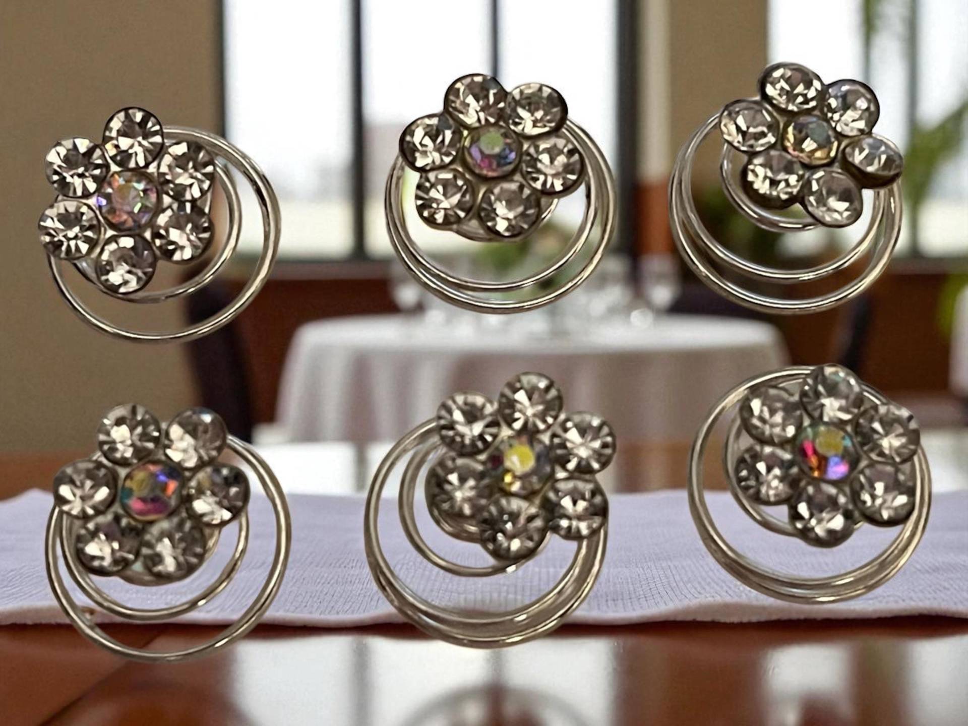 15Er Set Blumen Haarspangen Strass Blume - Schmuck Geschenk Hp103 15Er Set Blumen Haarspangen Strass Blume - Schmuck Geschenk Hp103 von LesBijouxdElise