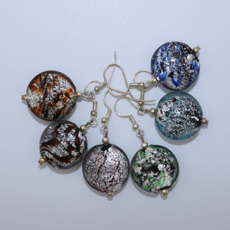 Handgefertigte Tiger-Ohrringe Aus Farbigem Glas von LesBricoles08