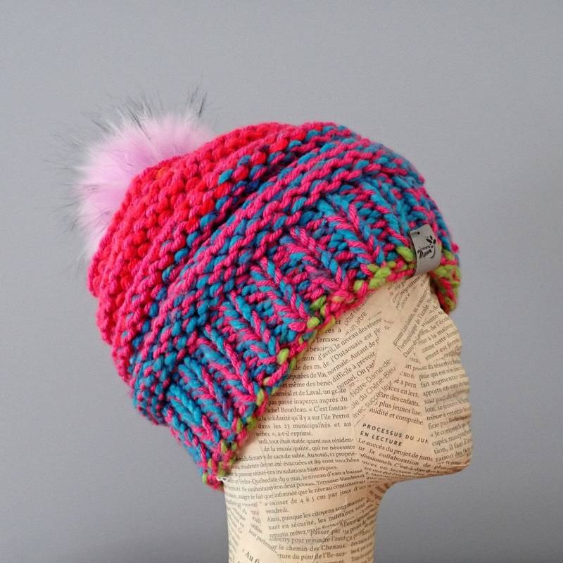 Wintermütze Für Sie Mit Bommel Mütze Geschenkidee Versandfertig 9049 von LesCreationsManon