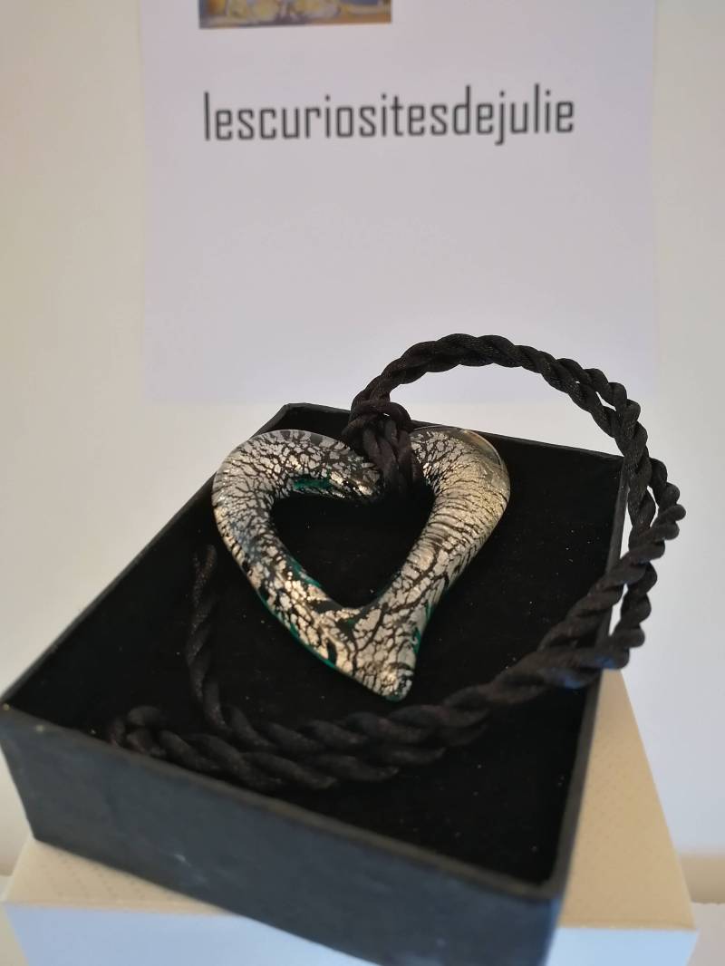 Glasanhänger Mit Silbereinlagen/Valentinstag von LesCuriositesDeJulie