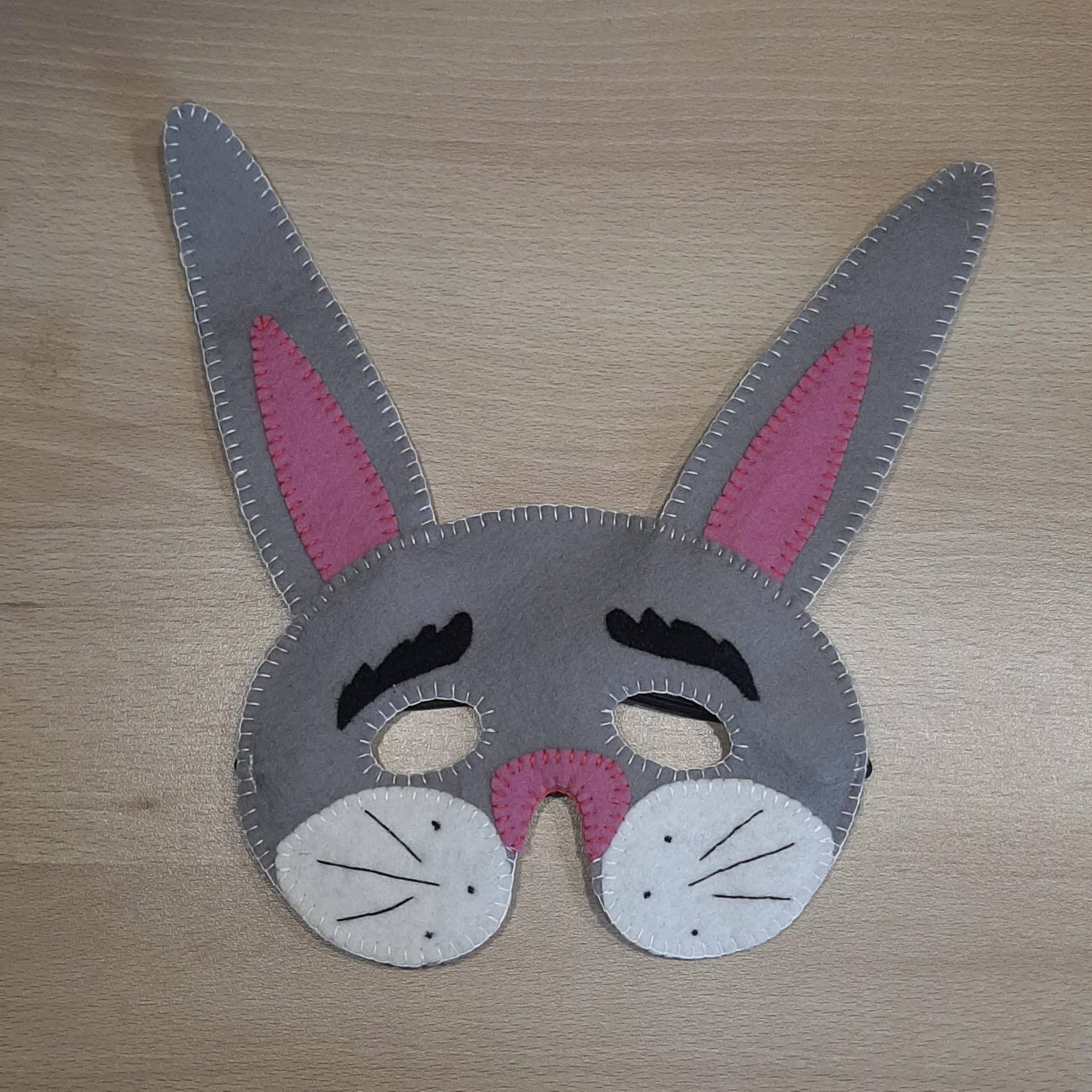 Hasenmaske Aus Filz Zum Verkleiden Hasenmaske Aus Filz Zum Verkleiden von LesFaribambelles