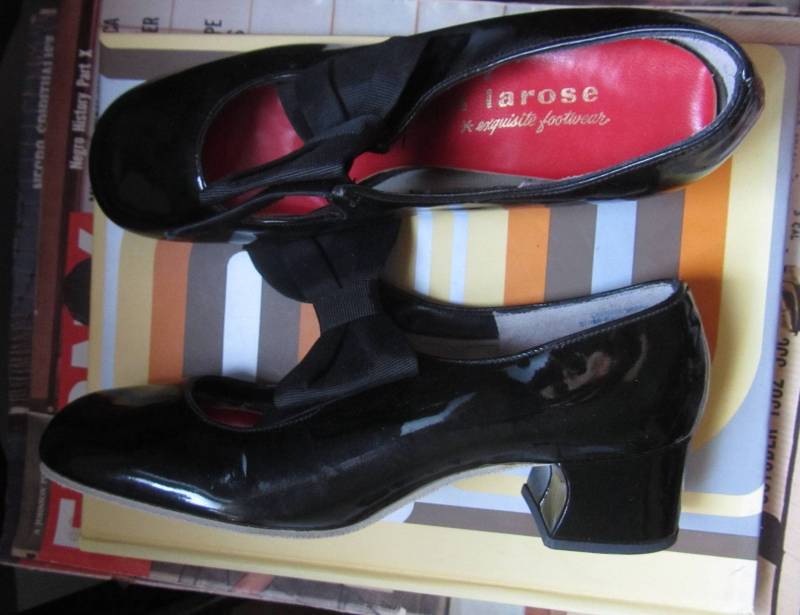 1960Er Jahre Joseph Larose Schwarze Lackschuhe | 60Er 70Er Mod Groovy Mary Janes von LesFemmesVintageNYC