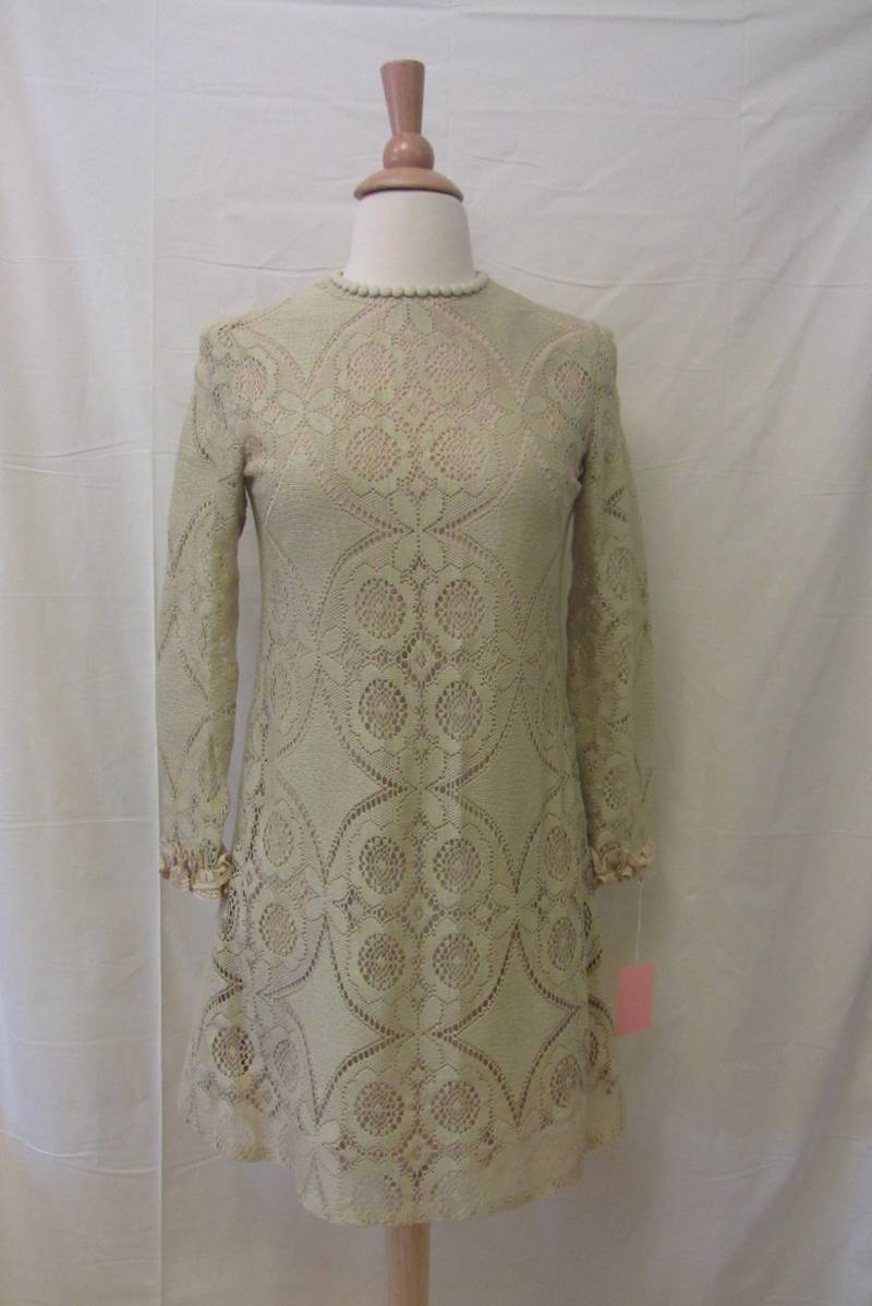 1960Er Jahre Spitzen Minikleid | 60Er Mod Boho von LesFemmesVintageNYC