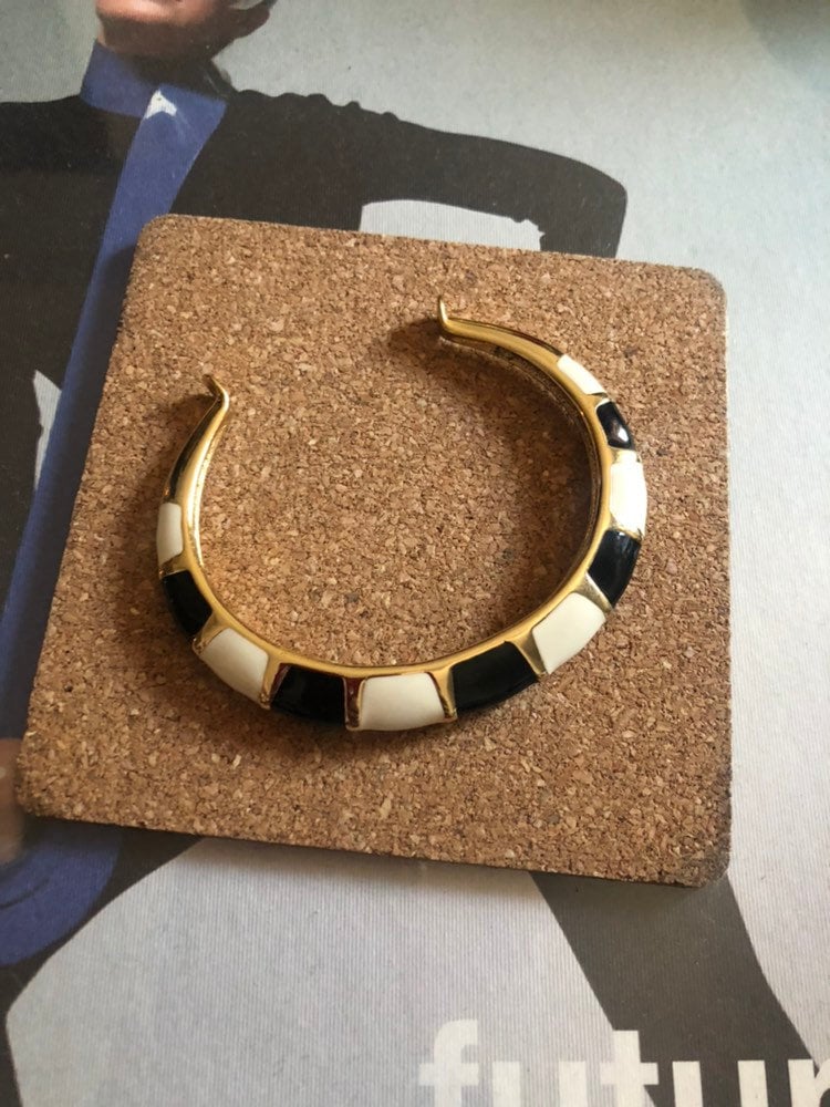 1980Er Jahre Orena Paris Manschetten Armband von LesFemmesVintageNYC