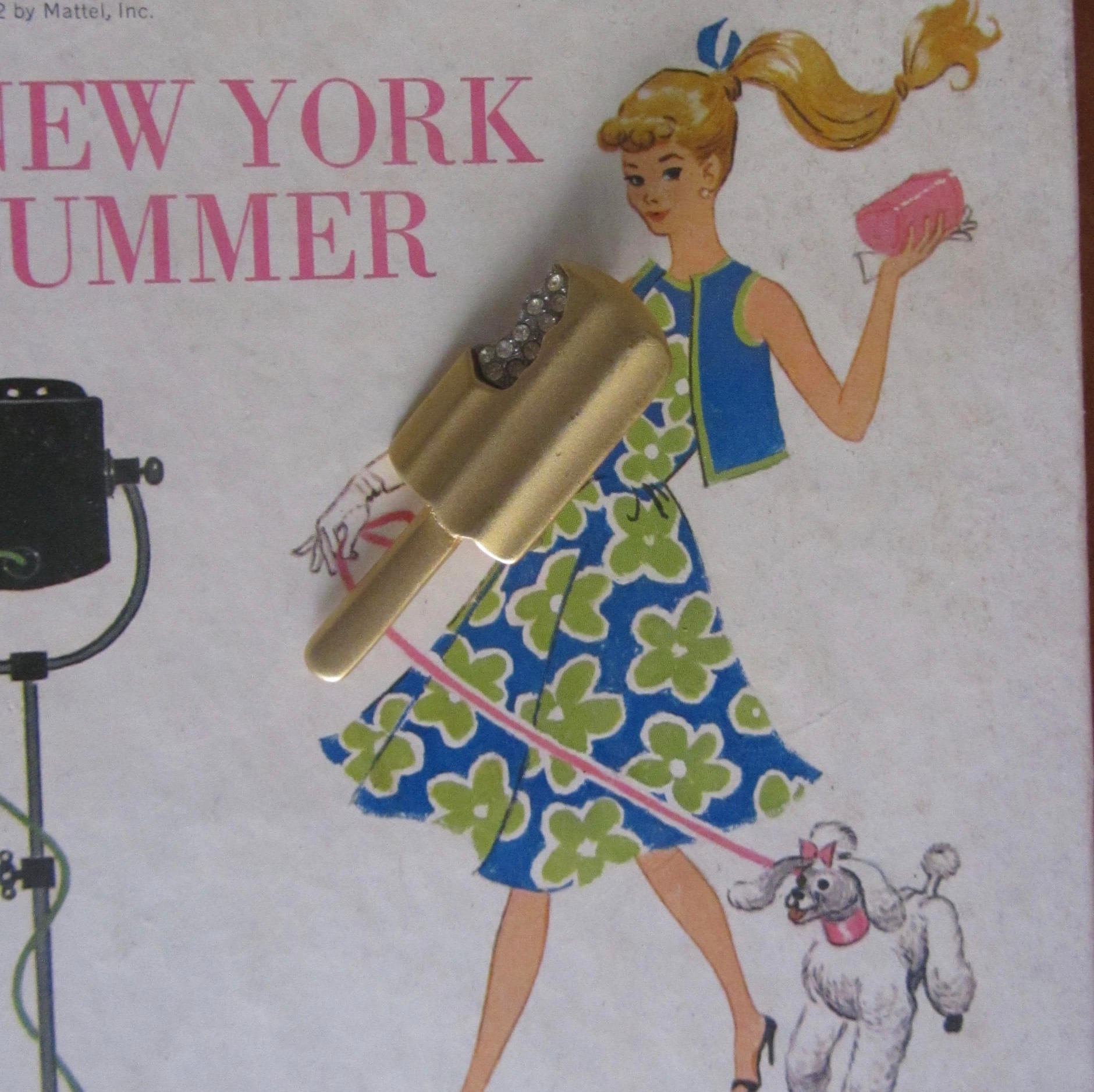 60Er Jahre Razza Popsicle Brosche | 70Er Unikat Schmuck von LesFemmesVintageNYC