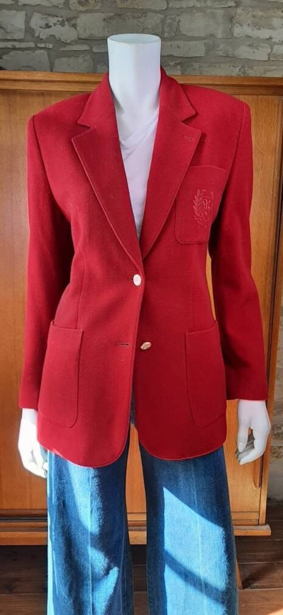 1990S Burberry Blazer Aus Wolle & Kaschmir Gemischt von LesGarconsBoutique