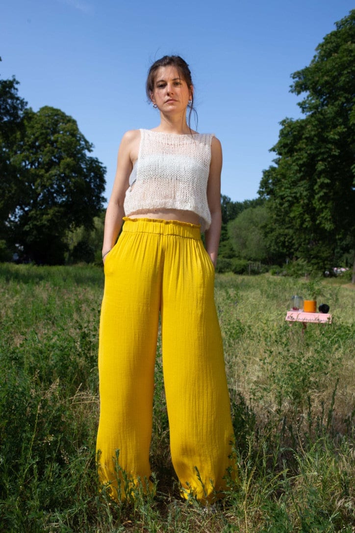 Handmade Strickweste Weiß von LesGeorgettes