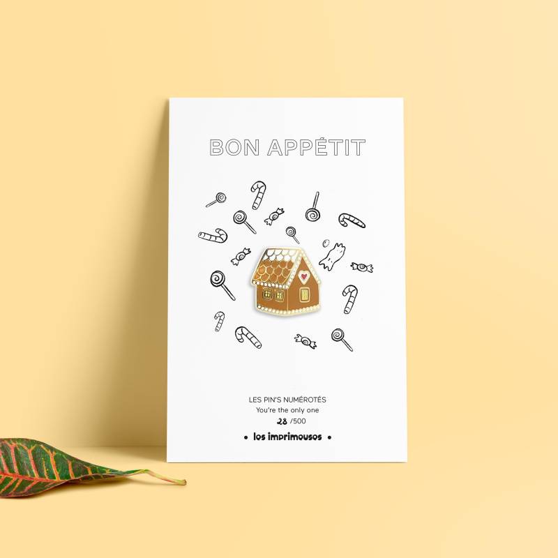 Anstecknadeln, Broschen, Schmuck - Lebkuchenhaus Kleines Haus von LesImprimeuses