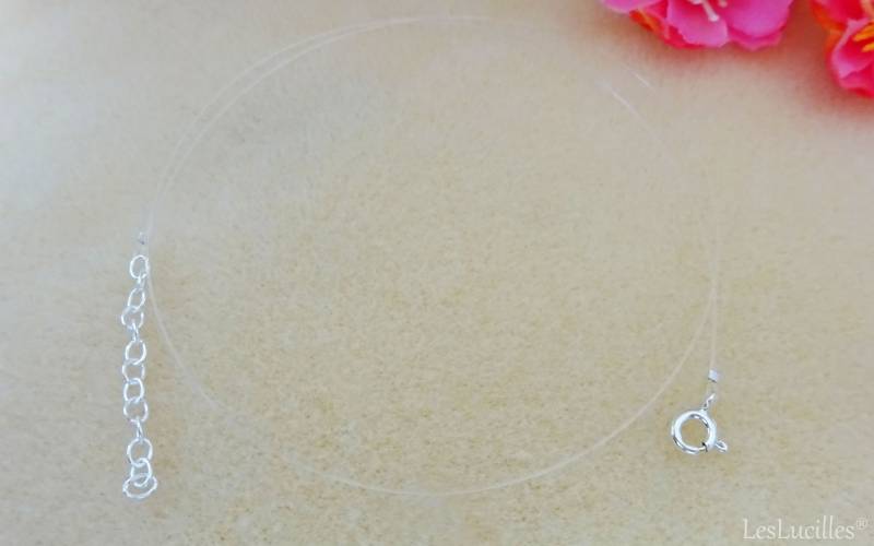 Unsichtbare Halskette Ohne Anhänger - 925 Silber Oder Vergoldet von LesLucilles