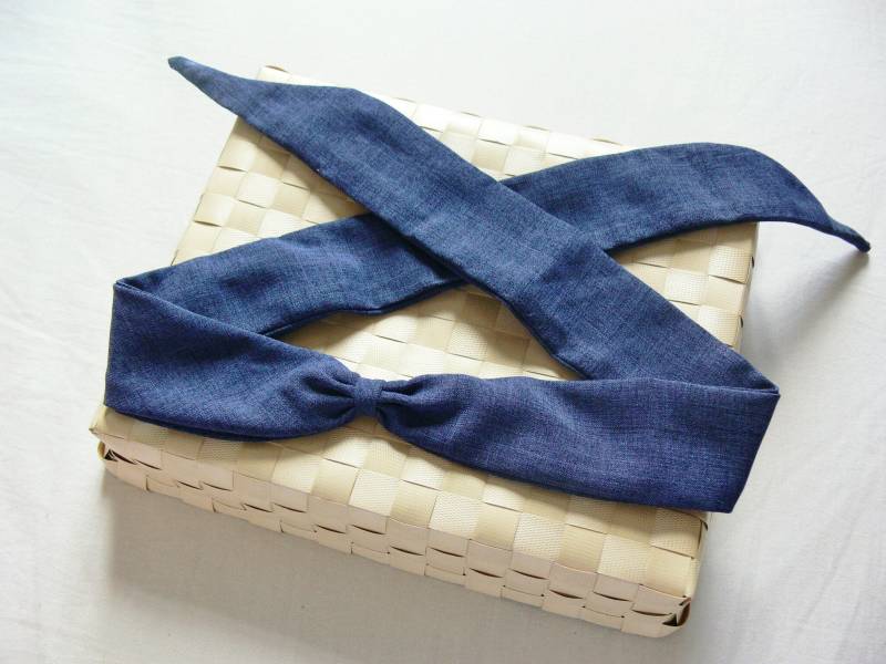 stirnband Zu Binden Dunklen Denim stirnband Zu Binden Dunklen Denim von LesNoeudsNoeuds