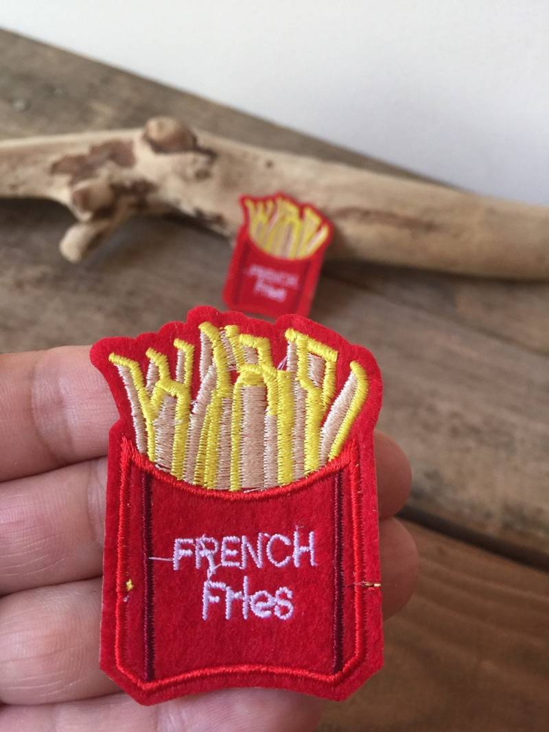 Pommes Frites Patch, Bestickter Aufnäher Zum Aufbügeln, Frites, Food Patch Pommes Frites Patch, Bestickter Aufnäher Zum Aufbügeln, Frites, Food Patch von LesPerlesdeMiranda