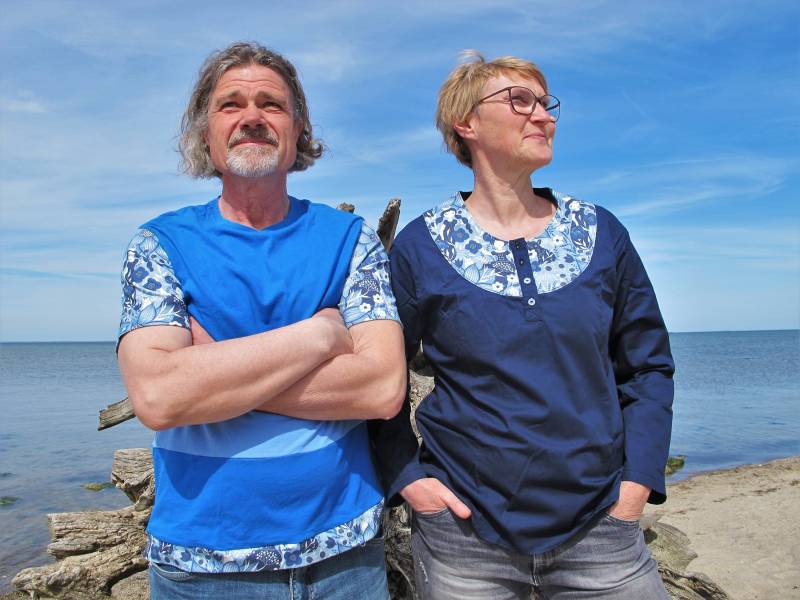 Bluse Blauer Sommer Bluse Blauer Sommer von LesPigeonsMadagaskar