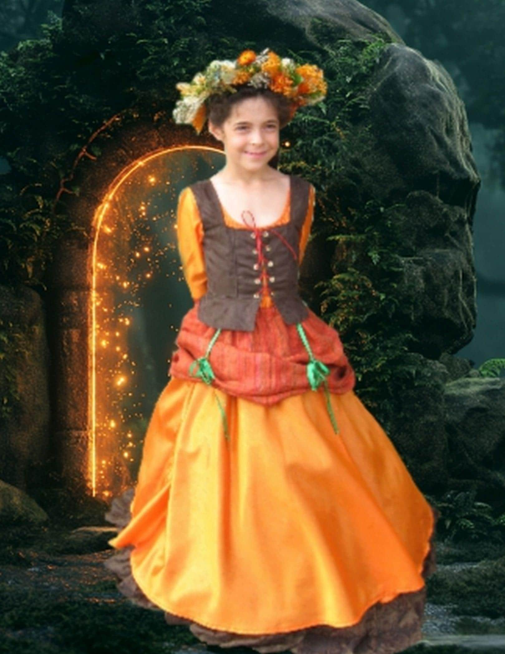 Waldfeenkleid 9/10 Jahre Waldfeenkleid 9/10 Jahre von LescostumesdeMarie