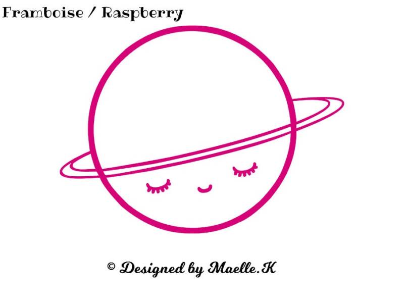 Kleben Muster Planet Stil Kawai, Flex Thermoflex, Flex-Muster Und Wärmeübertragung, Deco-Anbindung, Anbindung Planet von Lescreasdetiti
