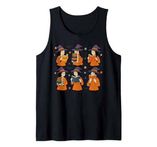 Hexen Lesen Bücher Halloween Lustig Niedlich Teenager Kinder Tank Top Hexen Lesen Bücher Halloween Lustig Niedlich Teenager Kinder Tank Top von Lesen Halloween Hexen Enthusiasten Bücher Gruselig