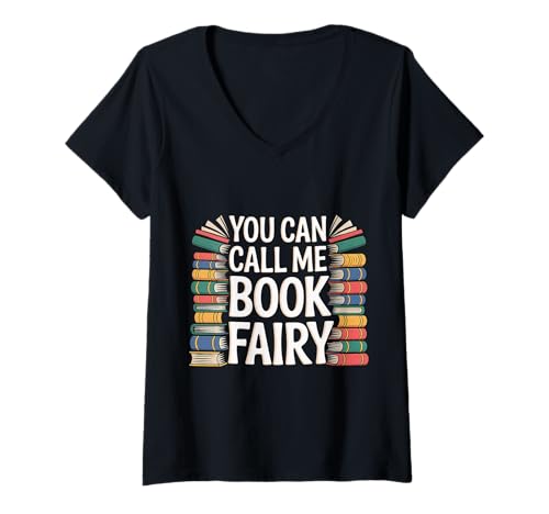 Damen You Can Call Me Book Fairy Lesen Sie magisches Hobby ||- T-Shirt mit V-Ausschnitt Damen You Can Call Me Book Fairy Lesen Sie magisches Hobby ||- T-Shirt mit V-Ausschnitt von Leserfantasie und Vorstellungskraft