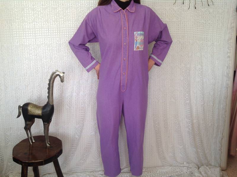 Vintage-Nachtwäsche-Overall 42/44 Coconut Tree Modarates - Preise Für Strampler Erwachsene von Lesfeuxantiques
