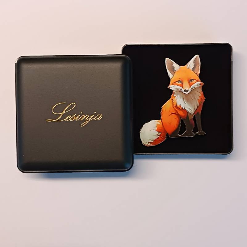 Fuchs Brosche Anstecker Pin Vintage Acryl Lasercut von LesinjaLaden