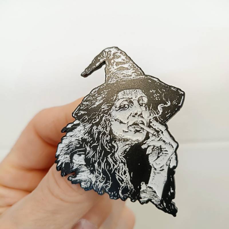 Hexe, Halloween Brosche Anstecker Pin Vintage Acryl Lasercut Hexe, Halloween Brosche Anstecker Pin Vintage Acryl Lasercut von LesinjaLaden
