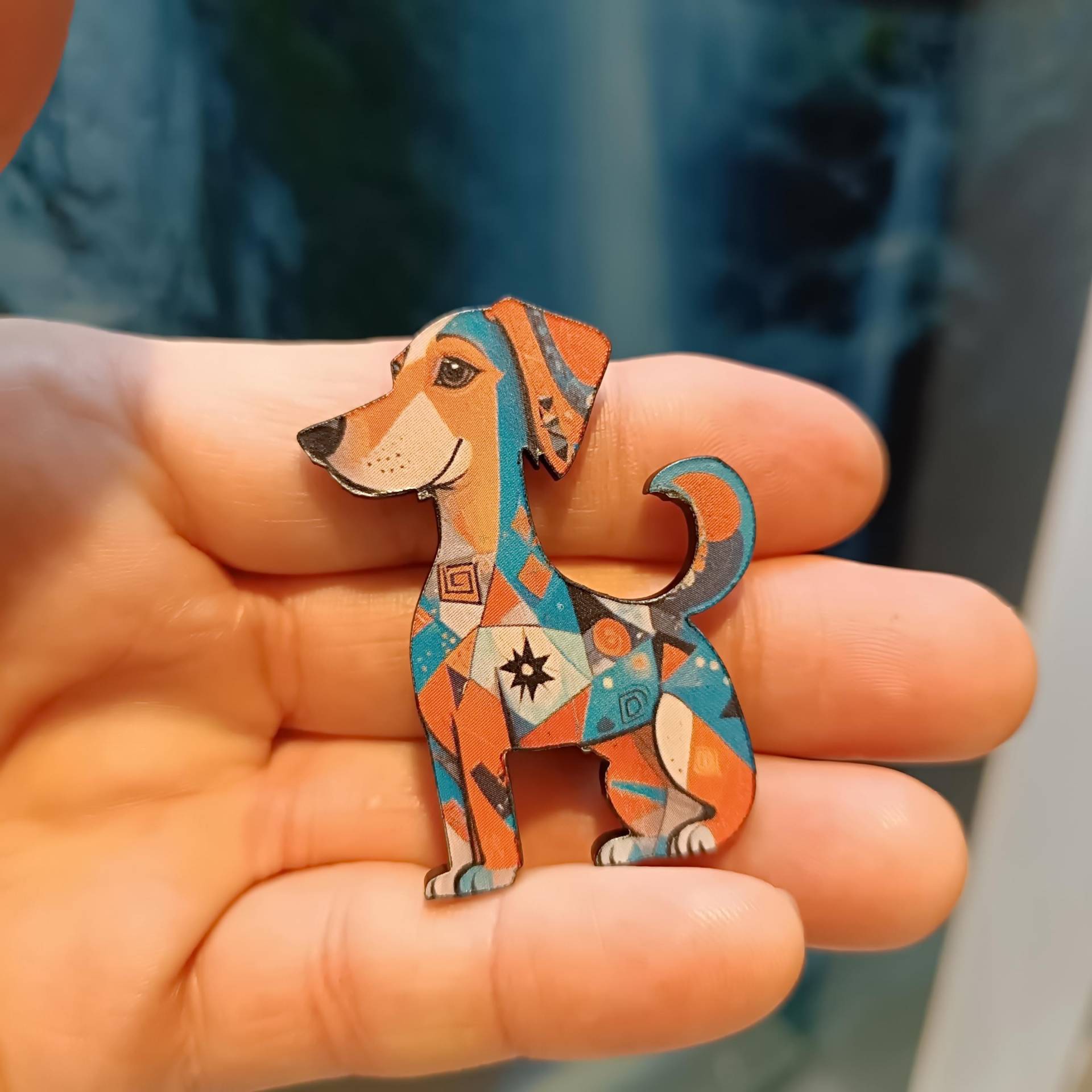 Hund Brosche Anstecker Pin Vintage Acryl Lasercut Hund Brosche Anstecker Pin Vintage Acryl Lasercut von LesinjaLaden
