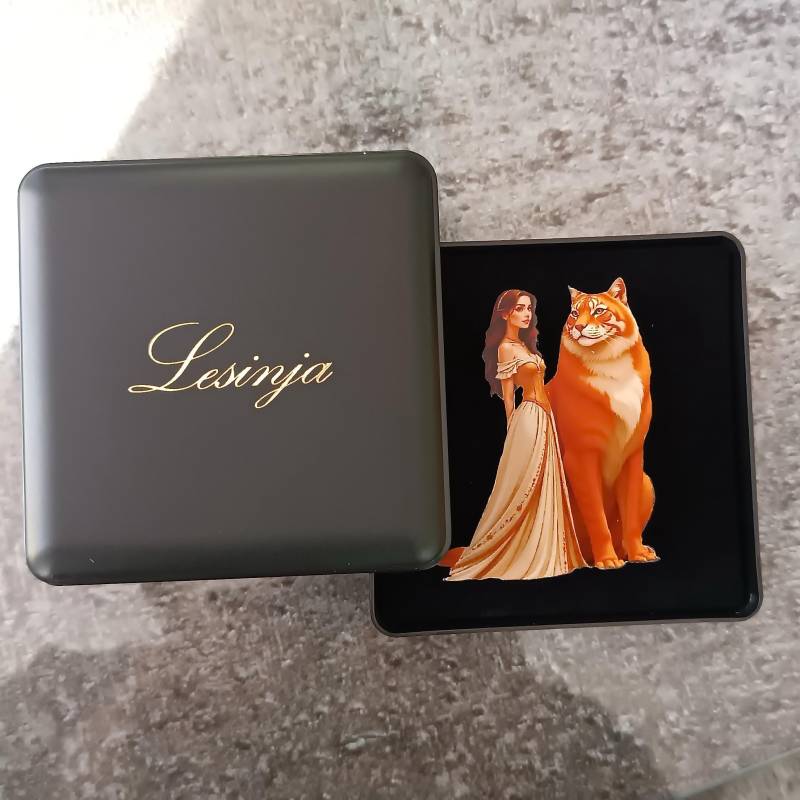 Junge Frau Mit Löwe, Abstrakter Brosche Anstecker Pin Vintage Acryl Lasercut Junge Frau Mit Löwe, Abstrakter Brosche Anstecker Pin Vintage Acryl Lasercut von LesinjaLaden
