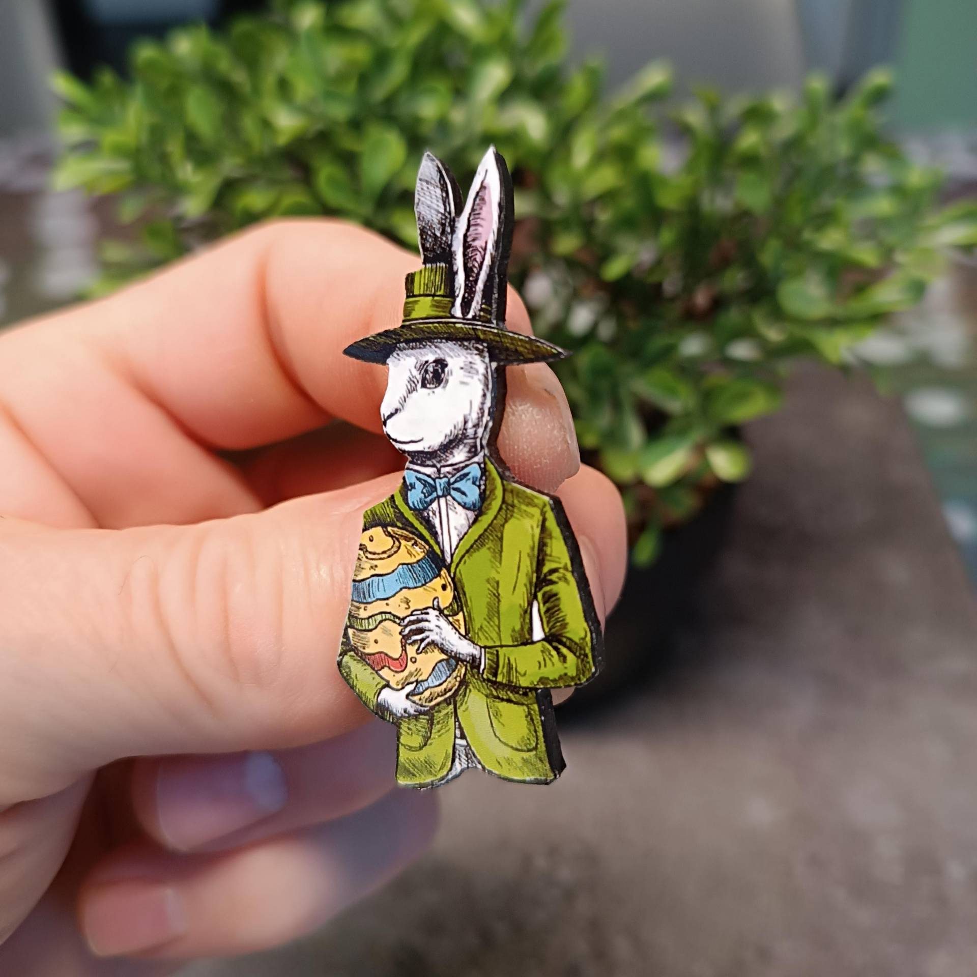 Kaninchen, Hase, Brosche Anstecker Pin Vintage Acryl Lasercut Kaninchen, Hase, Brosche Anstecker Pin Vintage Acryl Lasercut von LesinjaLaden
