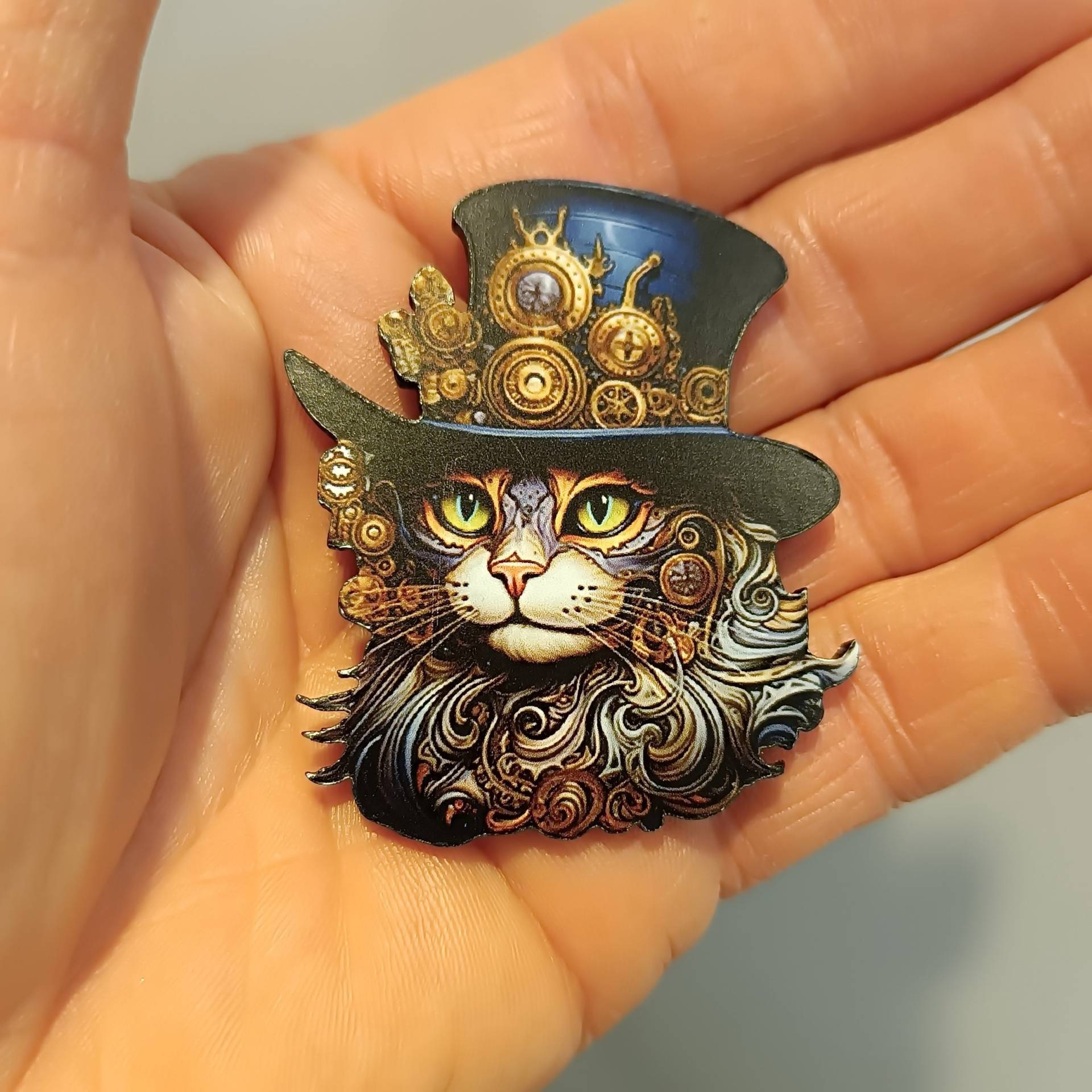 Katze Brosche Anstecker Pin Vintage Acryl Lasercut Katze Brosche Anstecker Pin Vintage Acryl Lasercut von LesinjaLaden