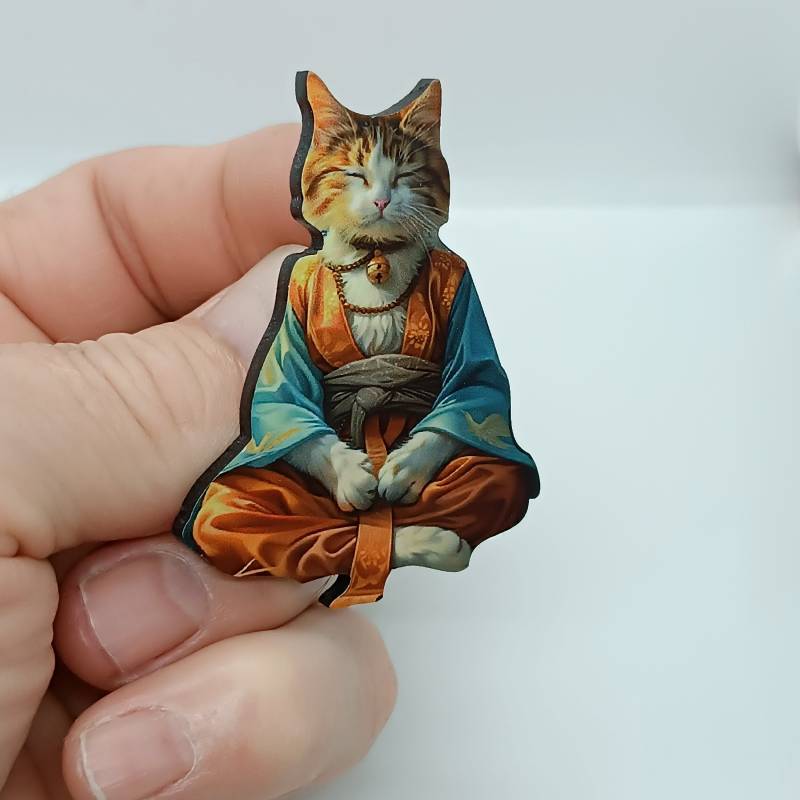 Katze Meditation Brosche Anstecker Pin Vintage Acryl Lasercut Katze Meditation Brosche Anstecker Pin Vintage Acryl Lasercut von LesinjaLaden